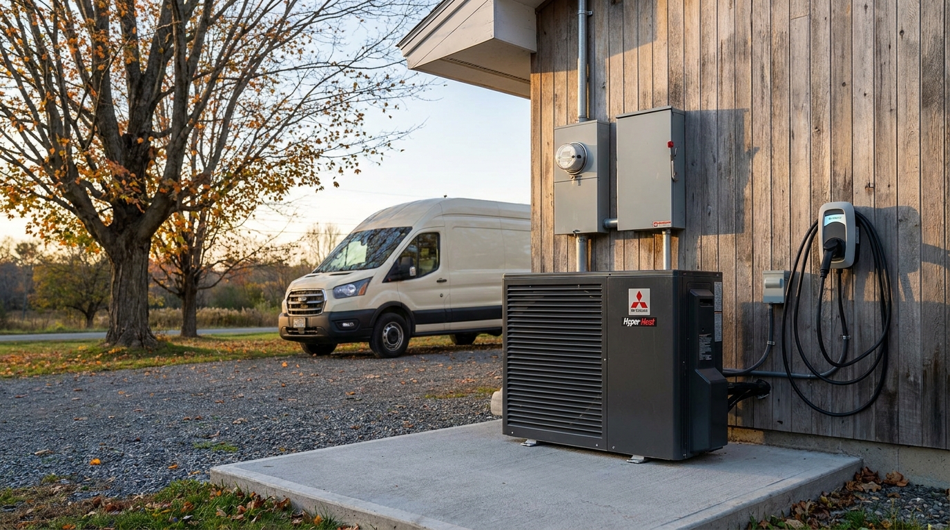 Whole-home electrification stack on a Williston ranch home